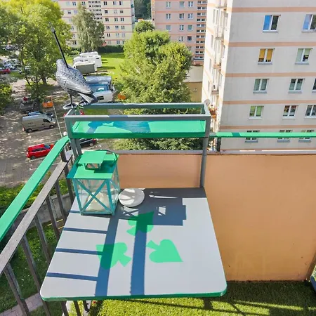 Turquoise With Balcony In Downtown By Renters Danzig